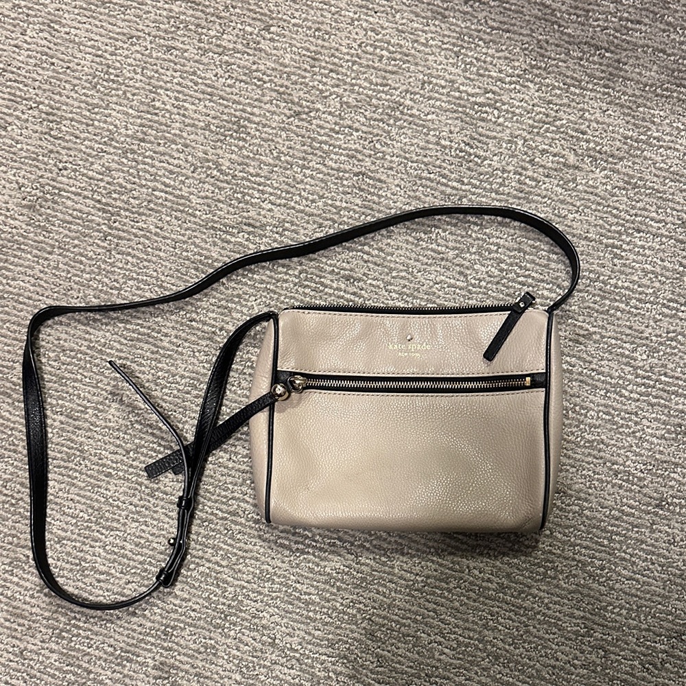 Kate Spade Tan and Black Crossbody Bag